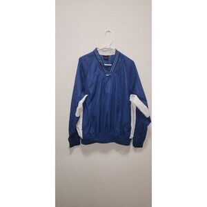 Vintage Nike Windbreaker Jacket Mens M Blue Center Swoosh Sportswear 90s